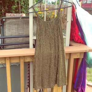 NWOT Bal-Togs Gold & Black dress size -p